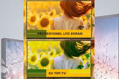 Endüstriyel ekran mı? Ev tipi Tv mi
